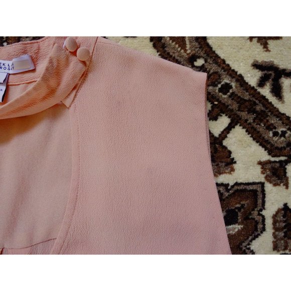 10 Crosby Derek Lam Light Blush Pink Voile Sleeveless Blouse Shell Top size 6 - Picture 10 of 15
